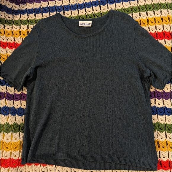 Vintage Philippe Marques women's green sweater set size 10 - Picture 7 of 7